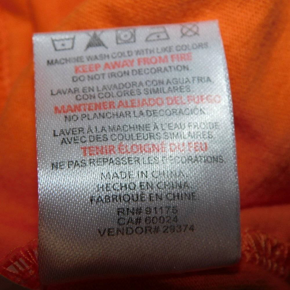 Ellesse  Logo Heritage Orange Alberta crop top T Shirt Womens L - Picture 4 of 9